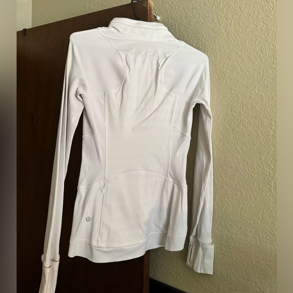 Lululemon White Zip Up - Picture 2 of 6